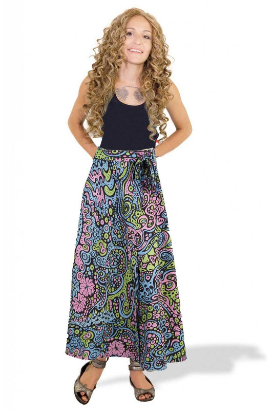 Wrap Skirt With Zip Pocket Liquid E -NWT