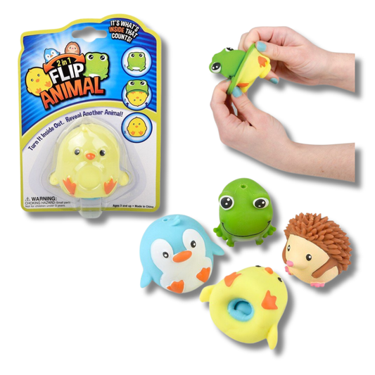 Stretchy Squishy Flip Animals Toy For Kids - 1PC