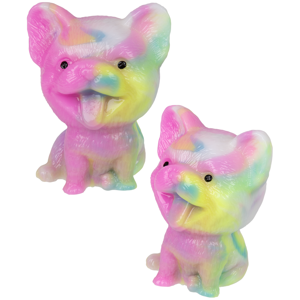 2.75" STICKY RAINBOW CORGI 1PC