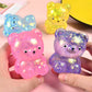 Cute Mini Glitter Bear Squishy Squeeze Toy
