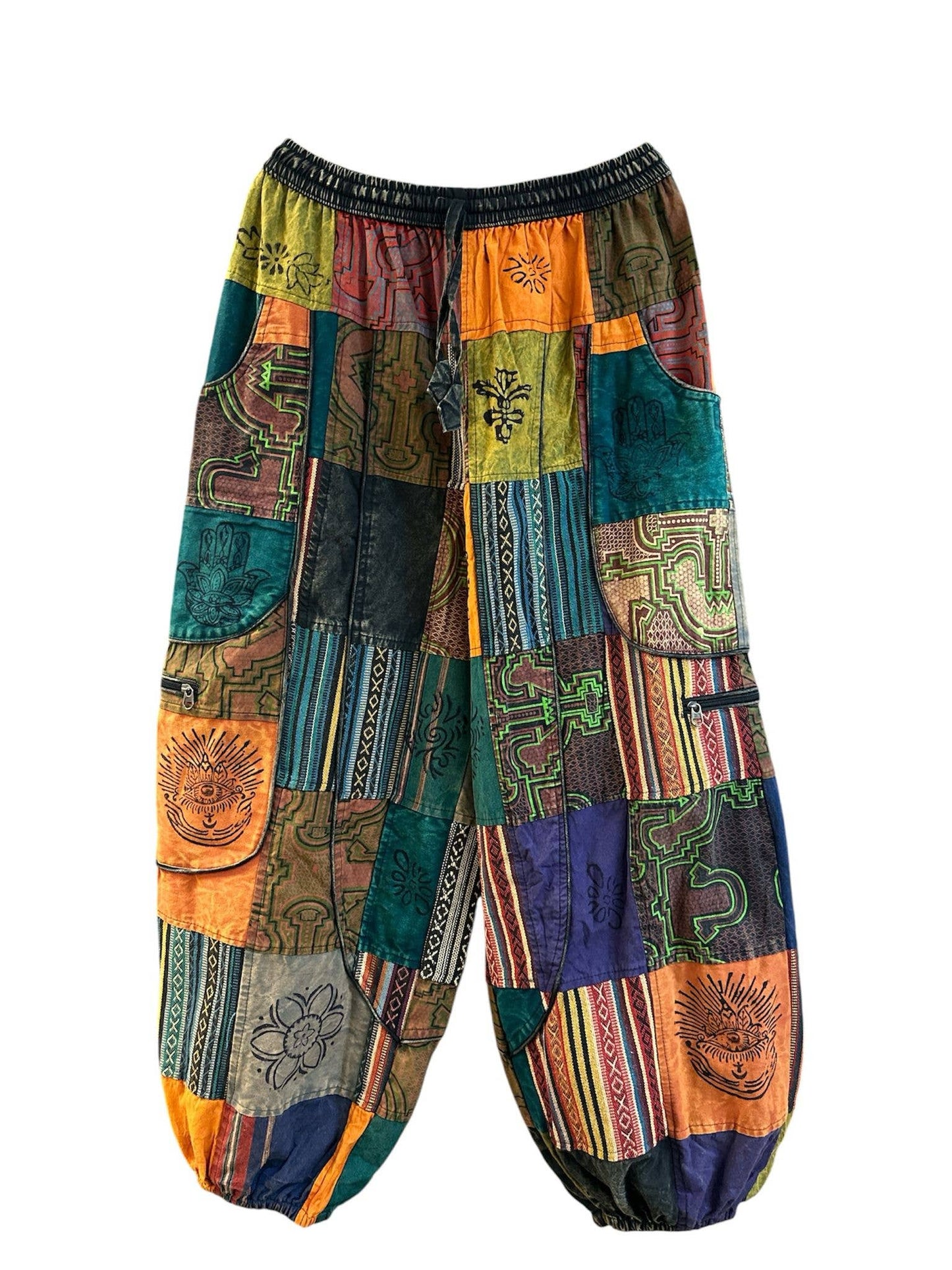 Rising International Inc - Block Print  Balloon Trouser Free Style Pant HF35