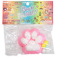 Animal Paw Lightly Flocked Pom Pom Sticky Mochi Squishy Bag -1PC