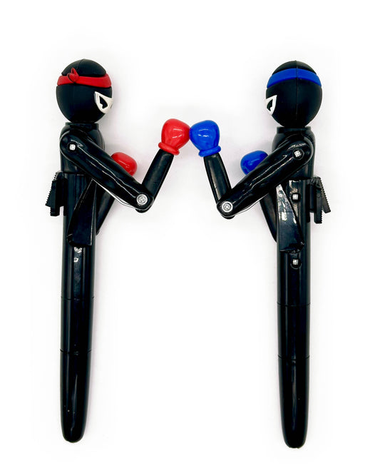 NINJA KNOCKOUT ACTION  PENS - Set of 2