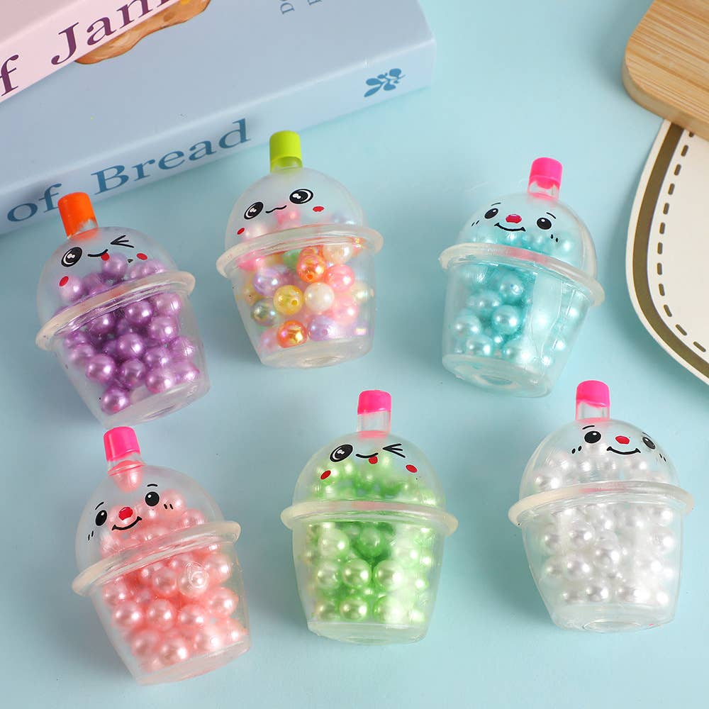 Bubble tea bottle mini ball Squishy Squeeze Toy Fidget toy