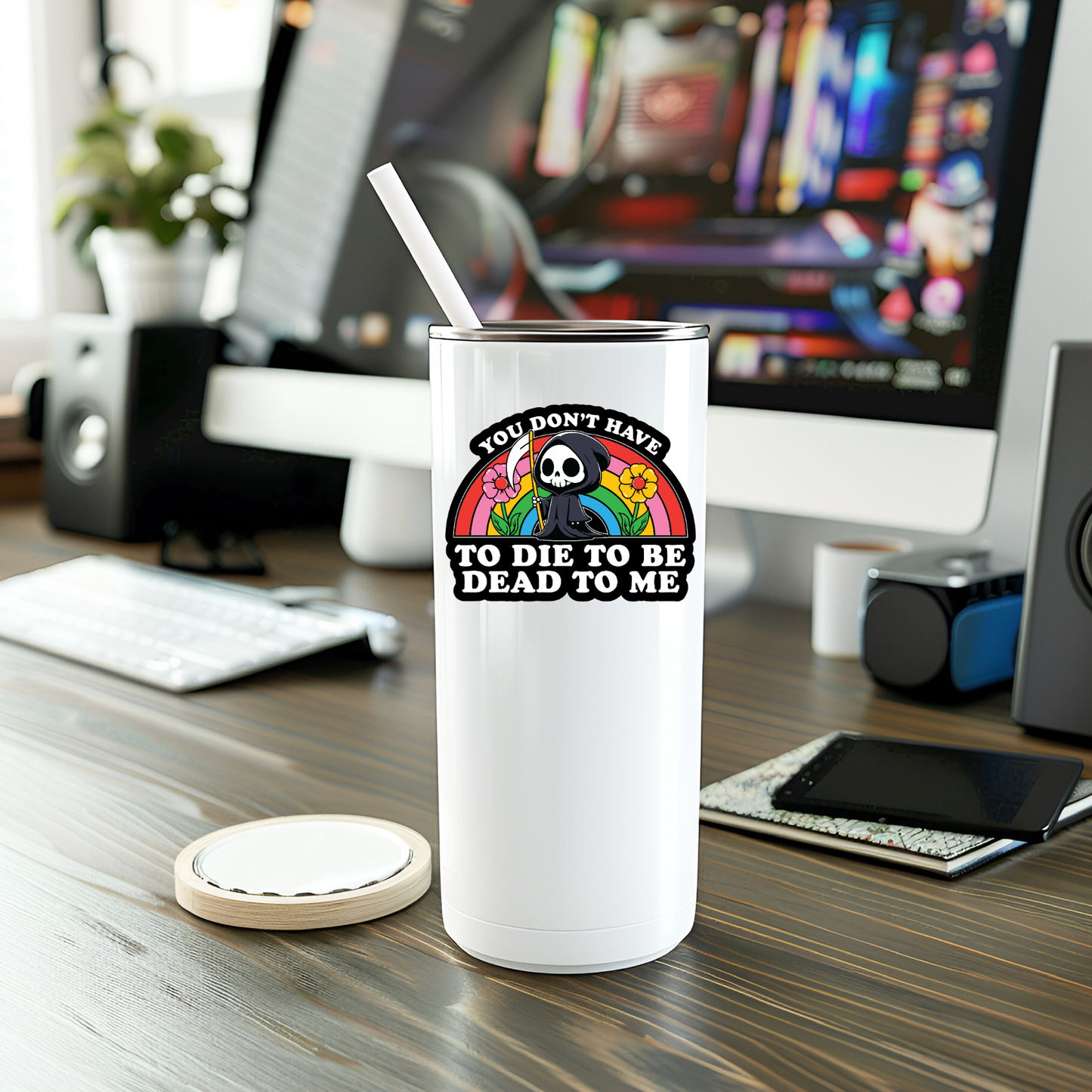 Dead To Me Vinyl Sticker