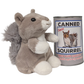 Canned Gray Squirrel | Stuffed Animal Plush | Funny Jokes