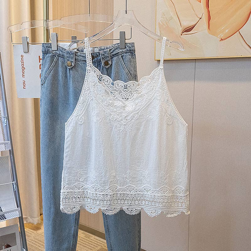 Funkyrel® Atzbranding Limited - Vintage Embroidered Lace Camisole