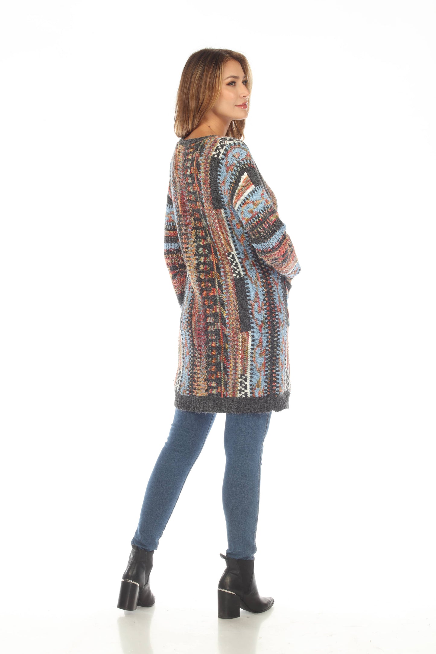Rising International Inc - Women's  Grandcanyon  Multi  Pocket  Open Front  Sweater