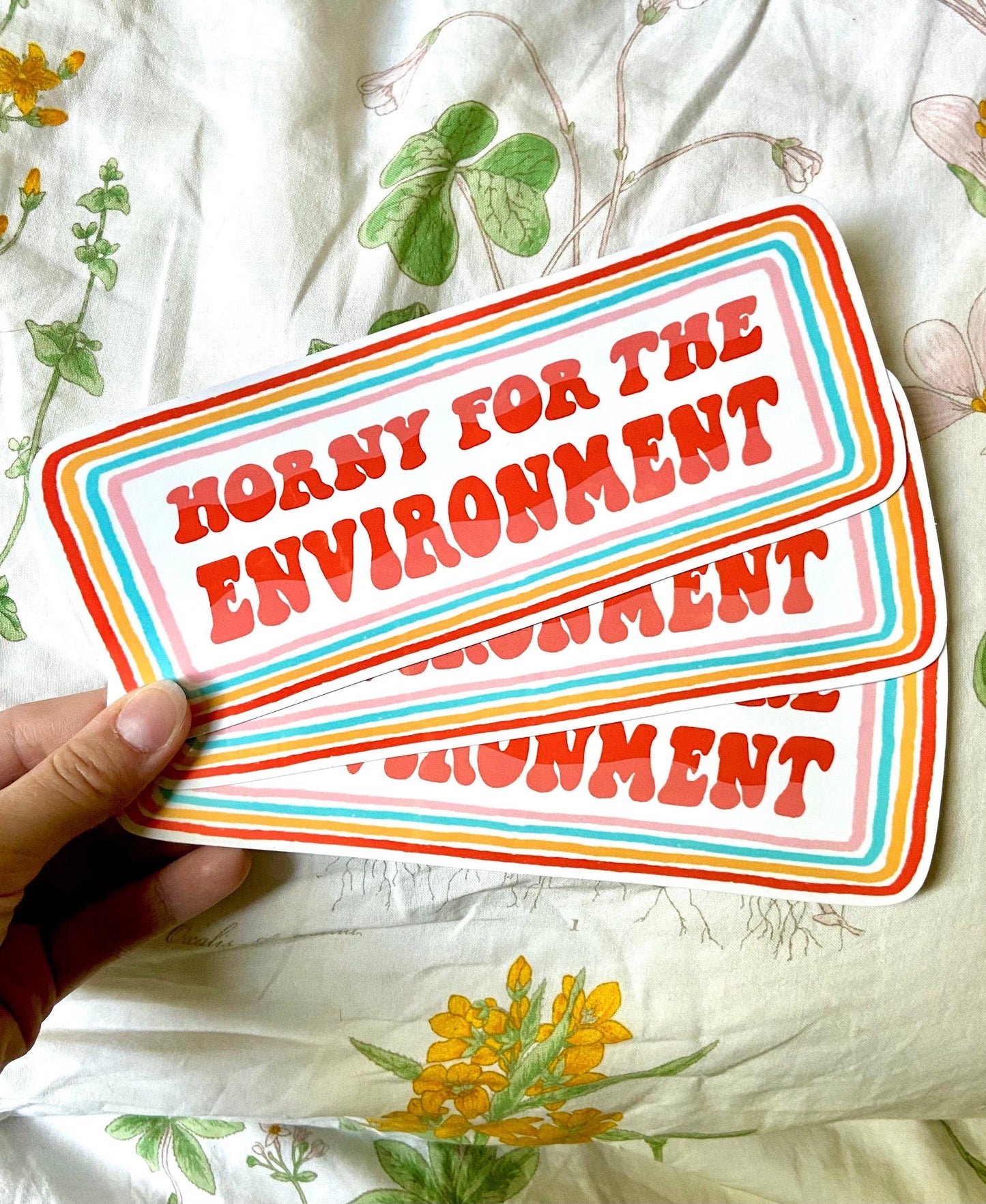 Horny for the Environment Bumper Sticker