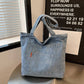 Ekartini - Women's Denim Tote Bag Large Capacity Crossbody Shopper