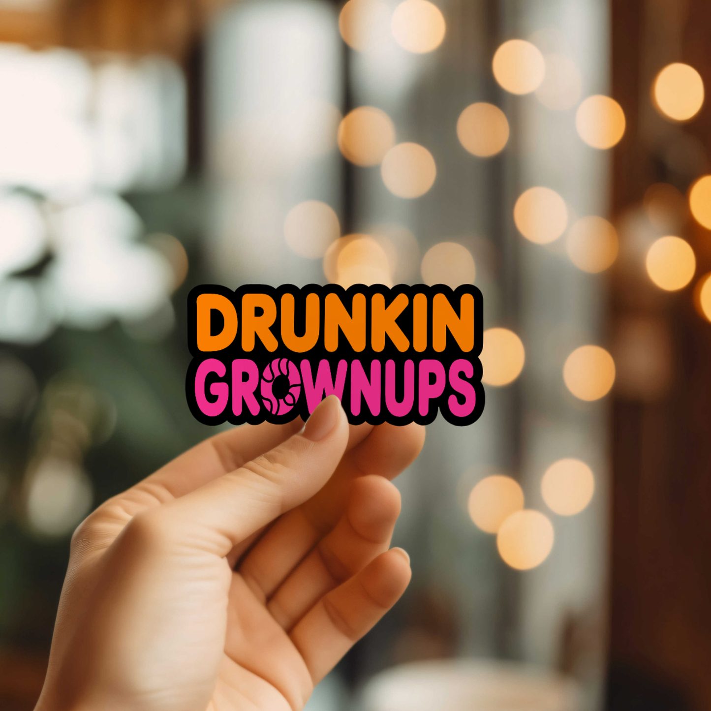 Drunkin Grownups Vinyl Sticker