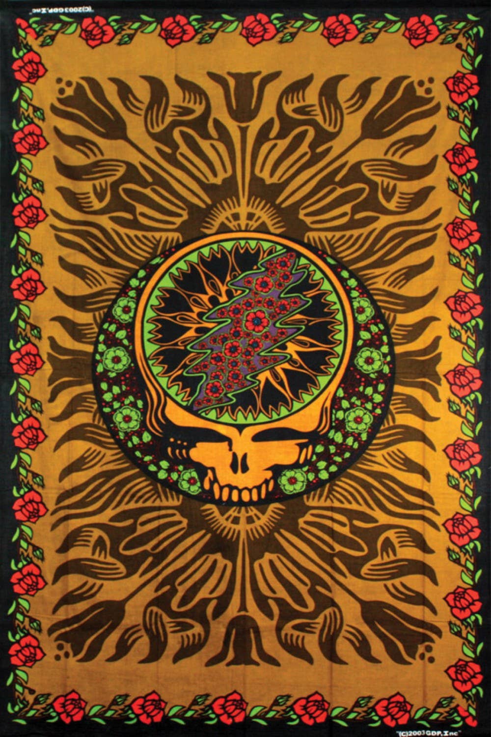 Grateful Dead SYF & Roses Tapestry 30x45"