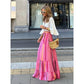 Ekartini - Summer Women's Printed Maxi Skirt Casual Beach Loose Wide Swing