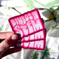 Bimbos in STEM Sparkle Sticker