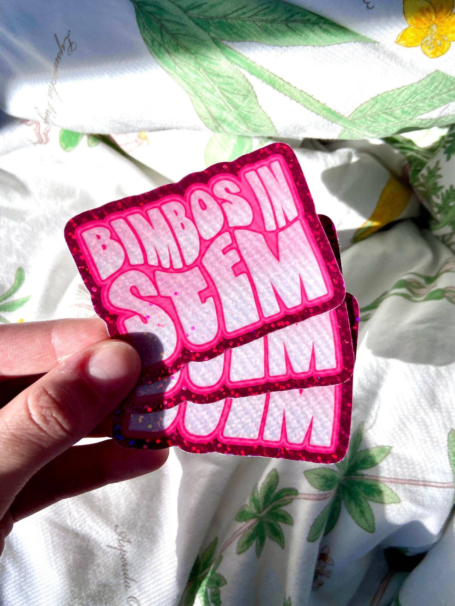 Bimbos in STEM Sparkle Sticker