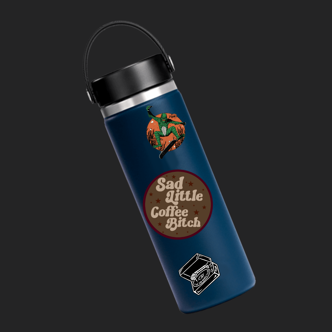 SAD LITTLE coffee BITCH MINI sticker