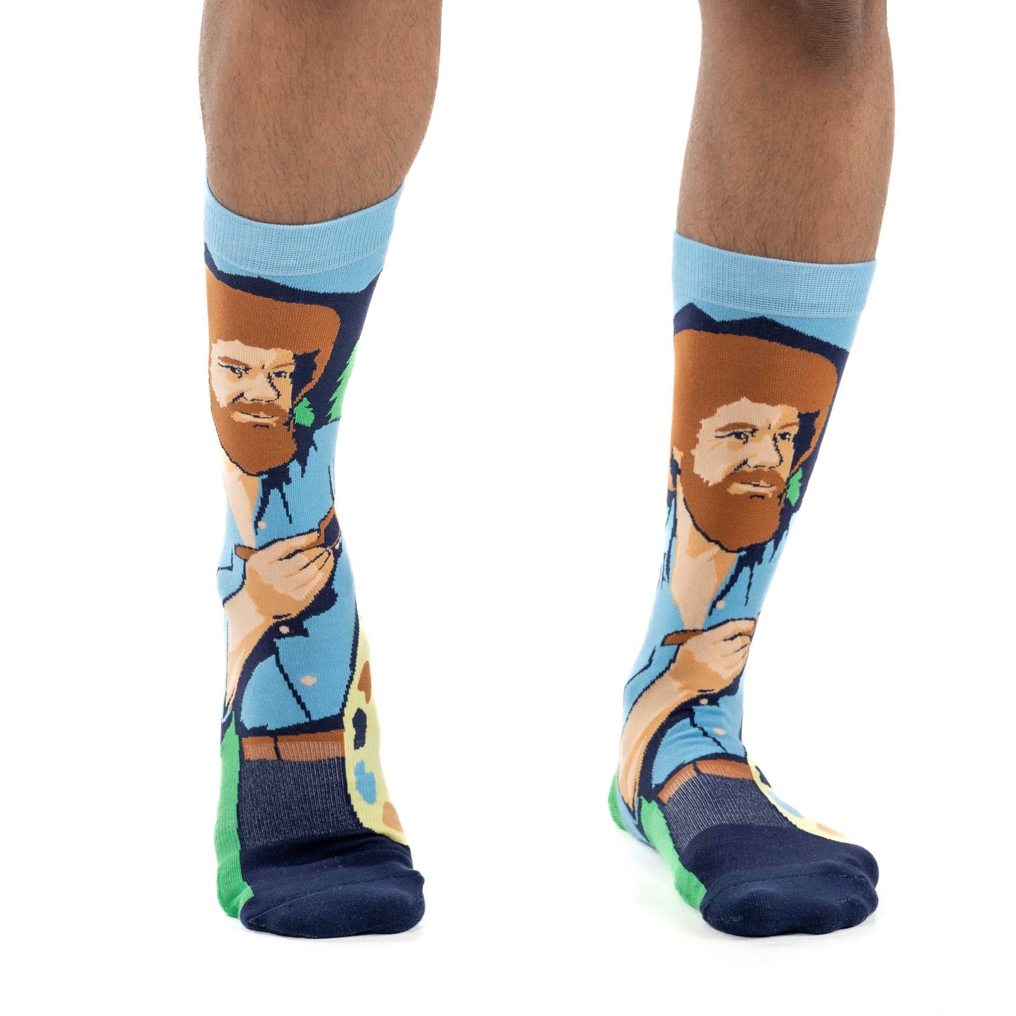 Good Luck Sock - Men's Bob Ross, Exploring Color Palettes Socks