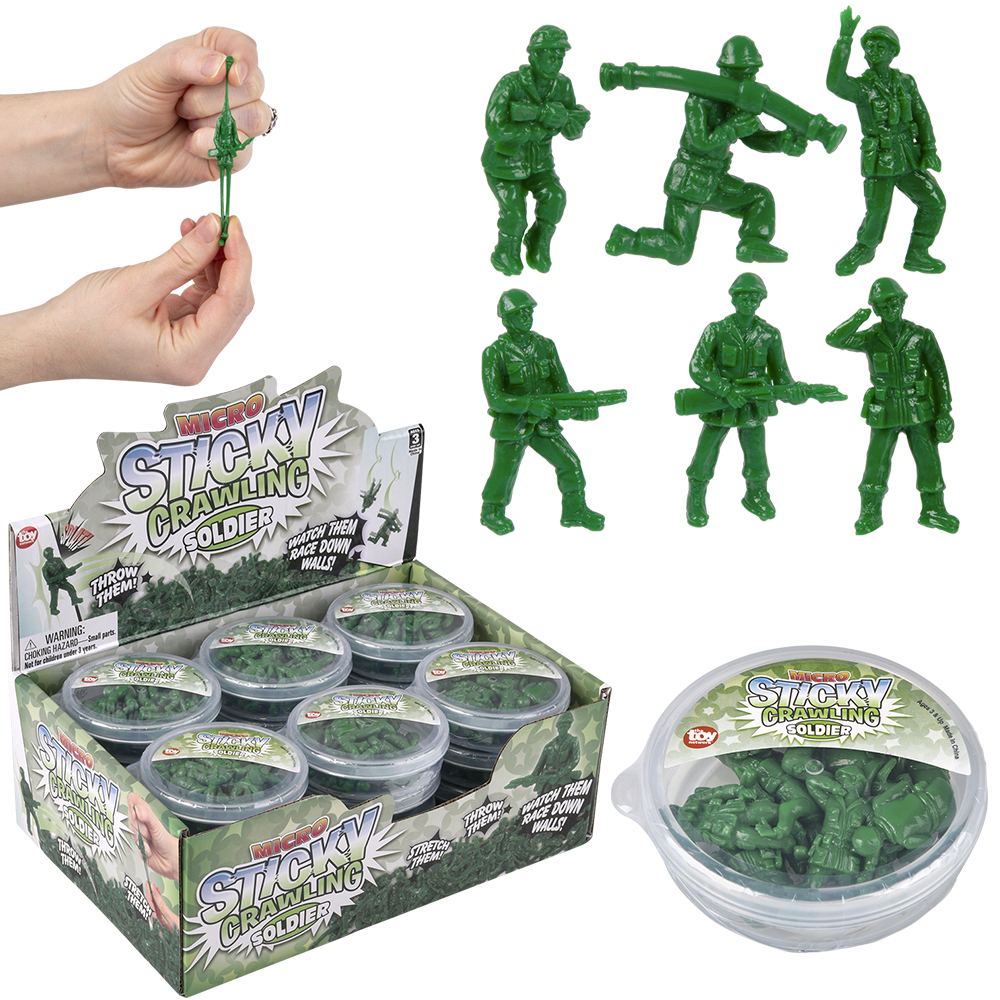 MINI STRETCH-STICKY SOLDIERS = 1 Pack