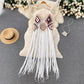 Funkyrel® Atzbranding Limited - Crochet Tassel Midi Dress