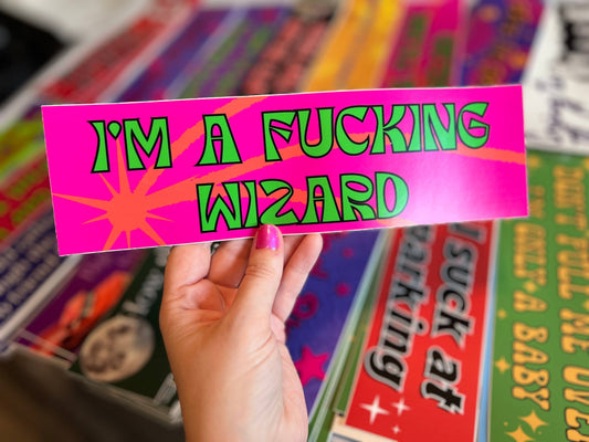 Wizard Bumper Sticker