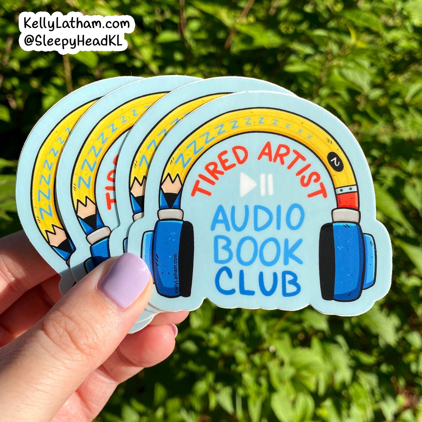 Tired Artist Audiobook Club Sticker
