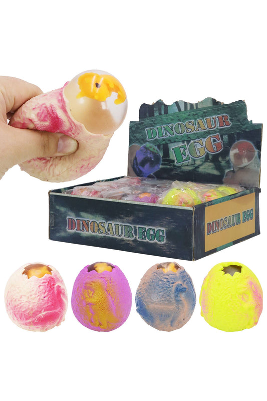 Dinosaur Egg Fossil Figure Water Filled Squishy 1 PC