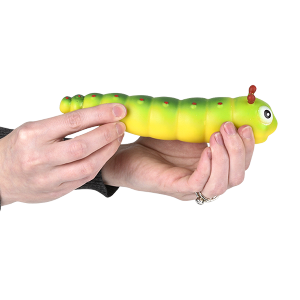 6" STRETCHY SAND CATERPILLAR 1PC