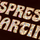 The Silver Spider - Espresso martini sparkly Heart Sticker restaurant bar gifts