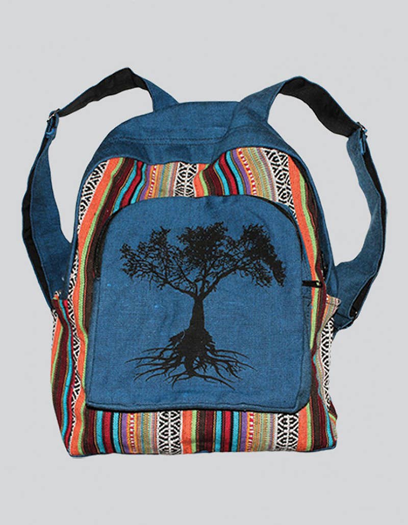 Kathmandu Imports - Tree of Life Print Backpack (CODE-371)