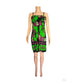 DK Hawaii - Floral Hibiscus Monstera Woman's Summer Dress