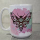 Pastel Death's Head Moth // 15 Oz. Ceramic Mug