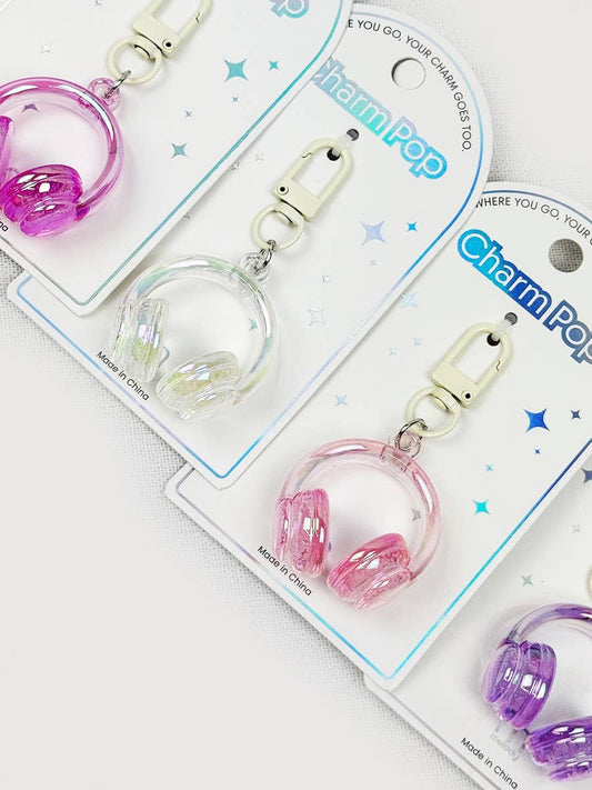 Adorable Headphone Key Charm