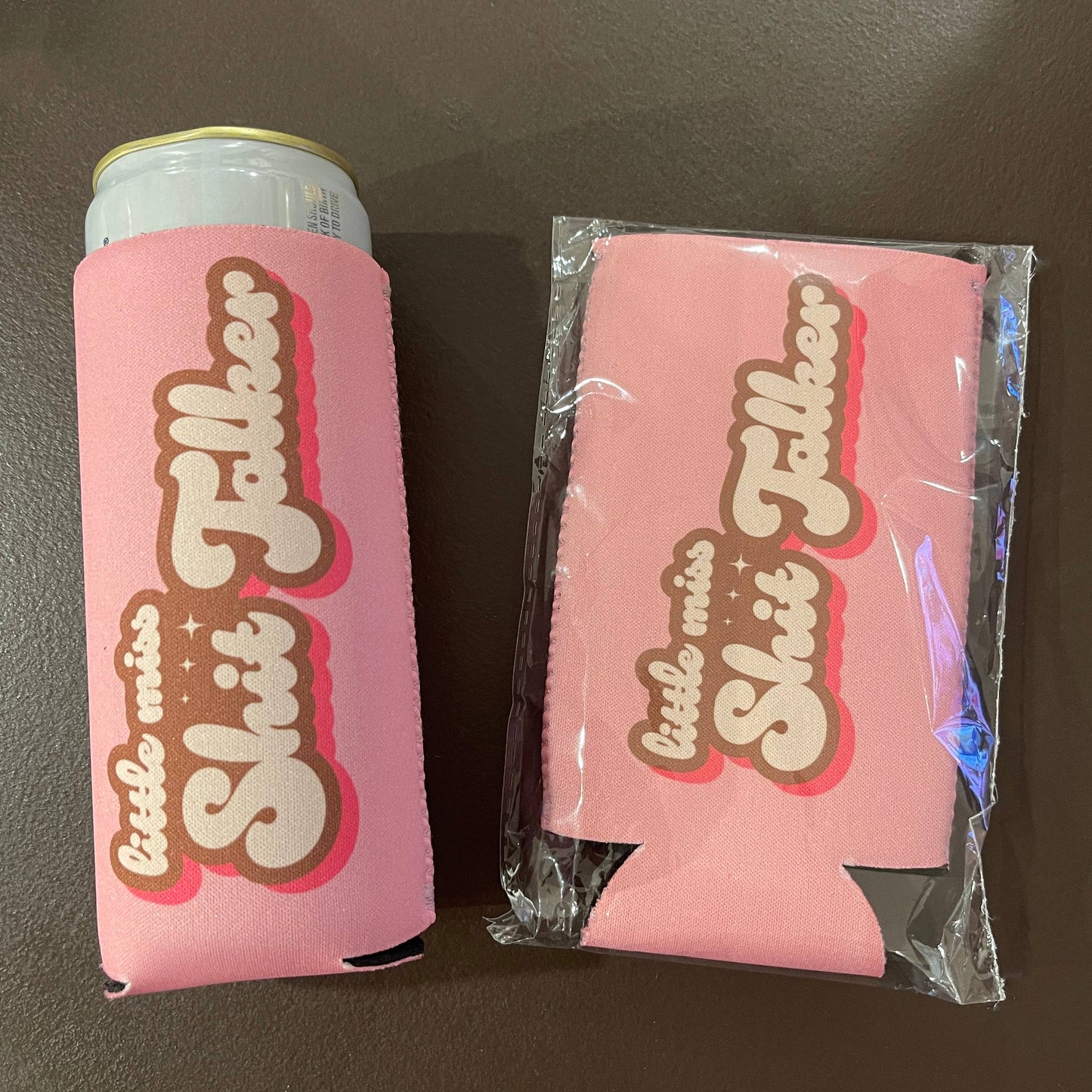 Little Miss Shit Talker - Funny Drink Koozie