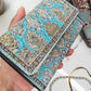 Umays Boho - Small Blue Wallet, Cute Boho Wallet, Handmade Wallet