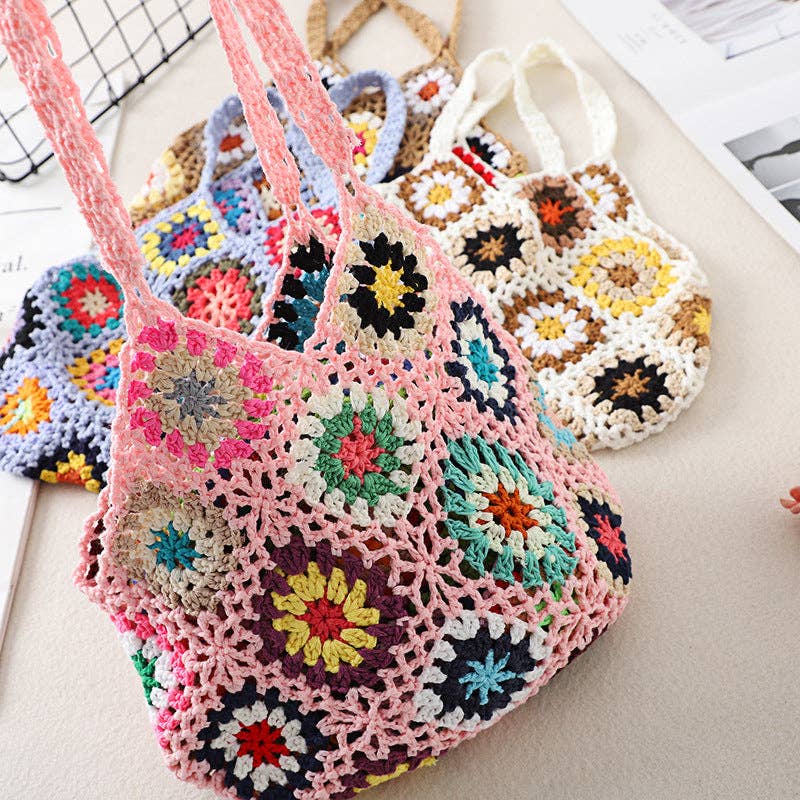 Funkyrel® Atzbranding Limited - Cosbai - Bohemian Crochet Woven Bag