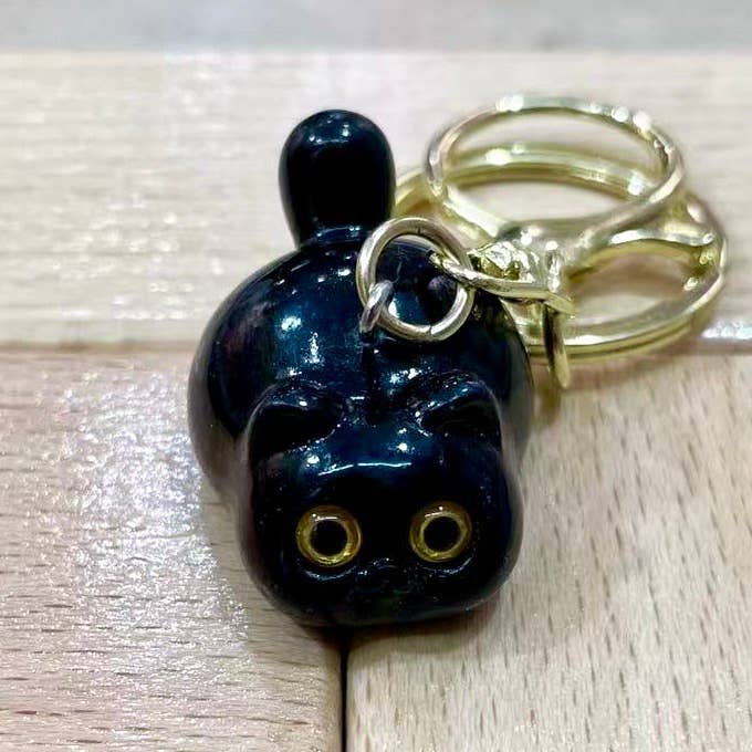 12201 Black Cat Key Charm