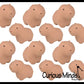 Marshmallow Crochet Look Capybara Animal Stress Ball 1PC