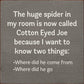 SAWDUST CITY - The Huge Spider In My Room Is Now Called Cotton Eyed Joe