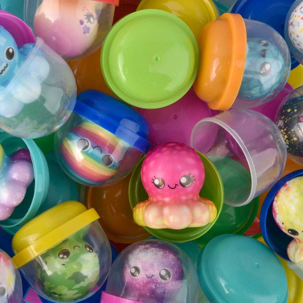 2" Micro Squish Octopus In 2" Capsule - Mystery