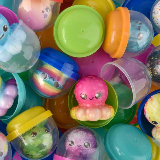 2" Micro Squish Octopus In 2" Capsule - Mystery