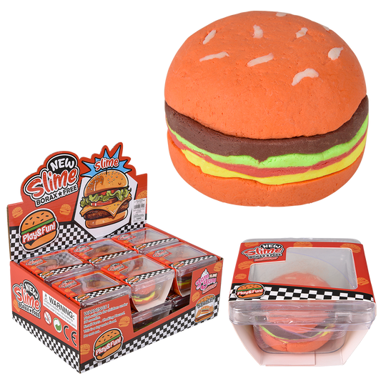 3.2" CHEESEBURGER CLAY SLIME 1PC