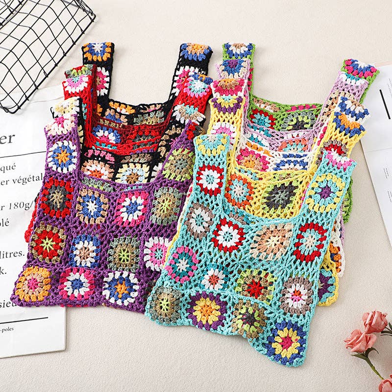 Funkyrel® Atzbranding Limited - Cosbai - Bohemian Vintage Crochet Bag