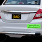 Gluten free and angry bumper sticker