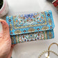Umays Boho - Blue Small Wallet for Women, Chic Wallet for Women, Handmade