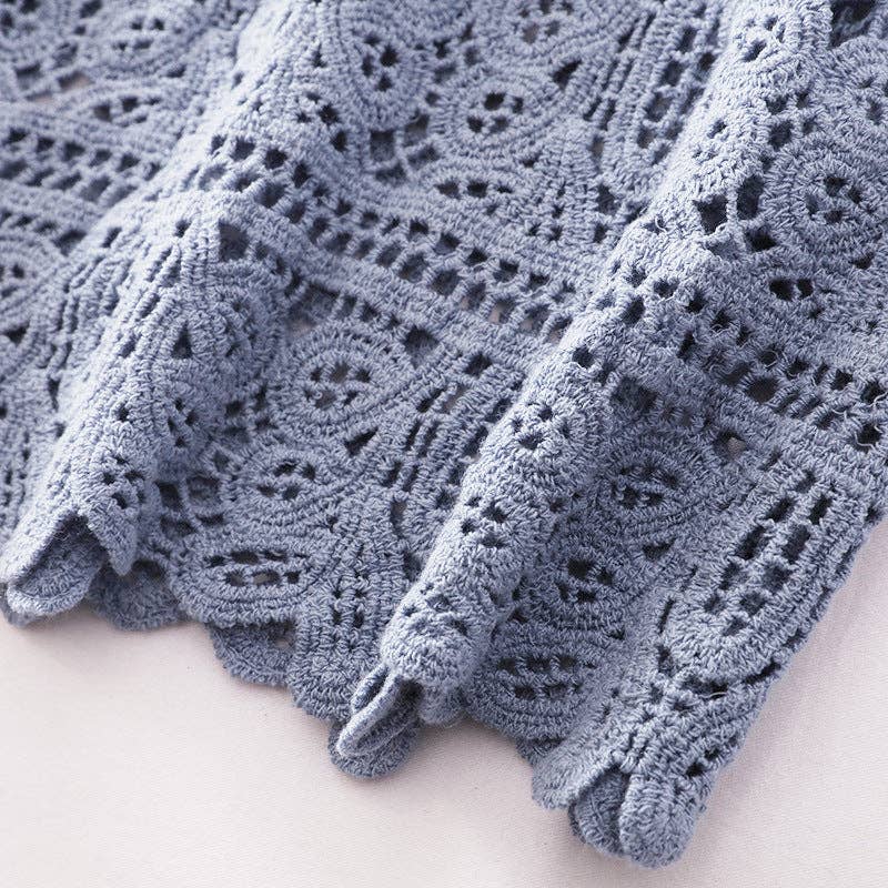 Funkyrel® Atzbranding Limited - Solid Color Crochet Lace Hollow Camisole Top