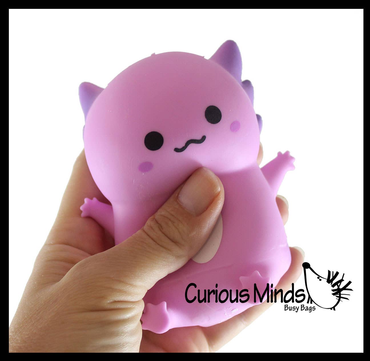 Axolotl - Soft Creamy Doh Filled Squeeze Stress Balls - 1PC