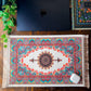 Umays Boho - Persian Rug Design Desk Pad, Fabric Desk Mat, Miniature Rug.