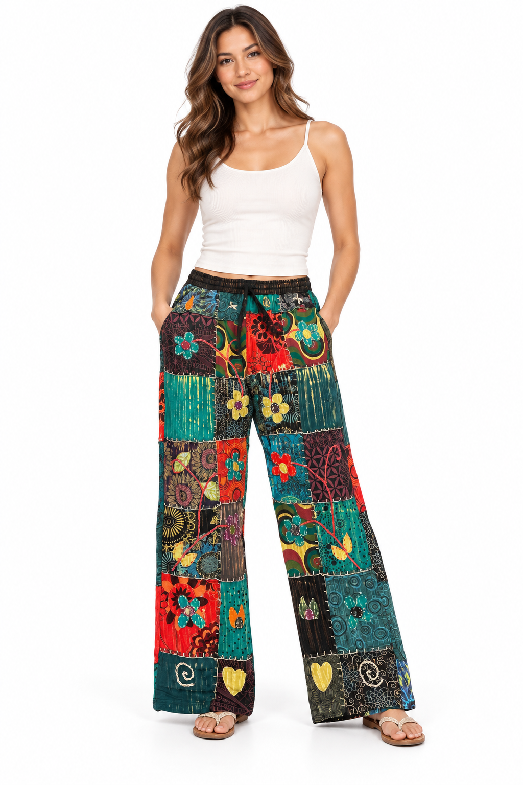 Rising International Inc - Flower Embroidery Festival Pant UR24