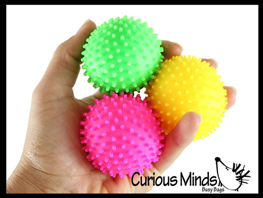 Spiky Bumpy Soft Doh Filled 1.7" Stress Ball Squishy 1PC