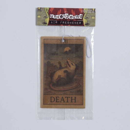 Possum Playing Death Tarot Air Freshener